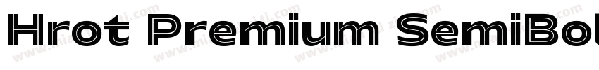 Hrot Premium SemiBold字体转换